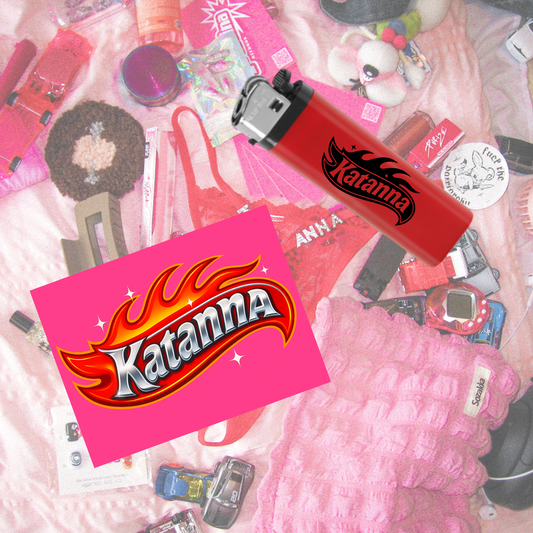 Katanna Hotwheels Feuerzeug+Sticker Bundle